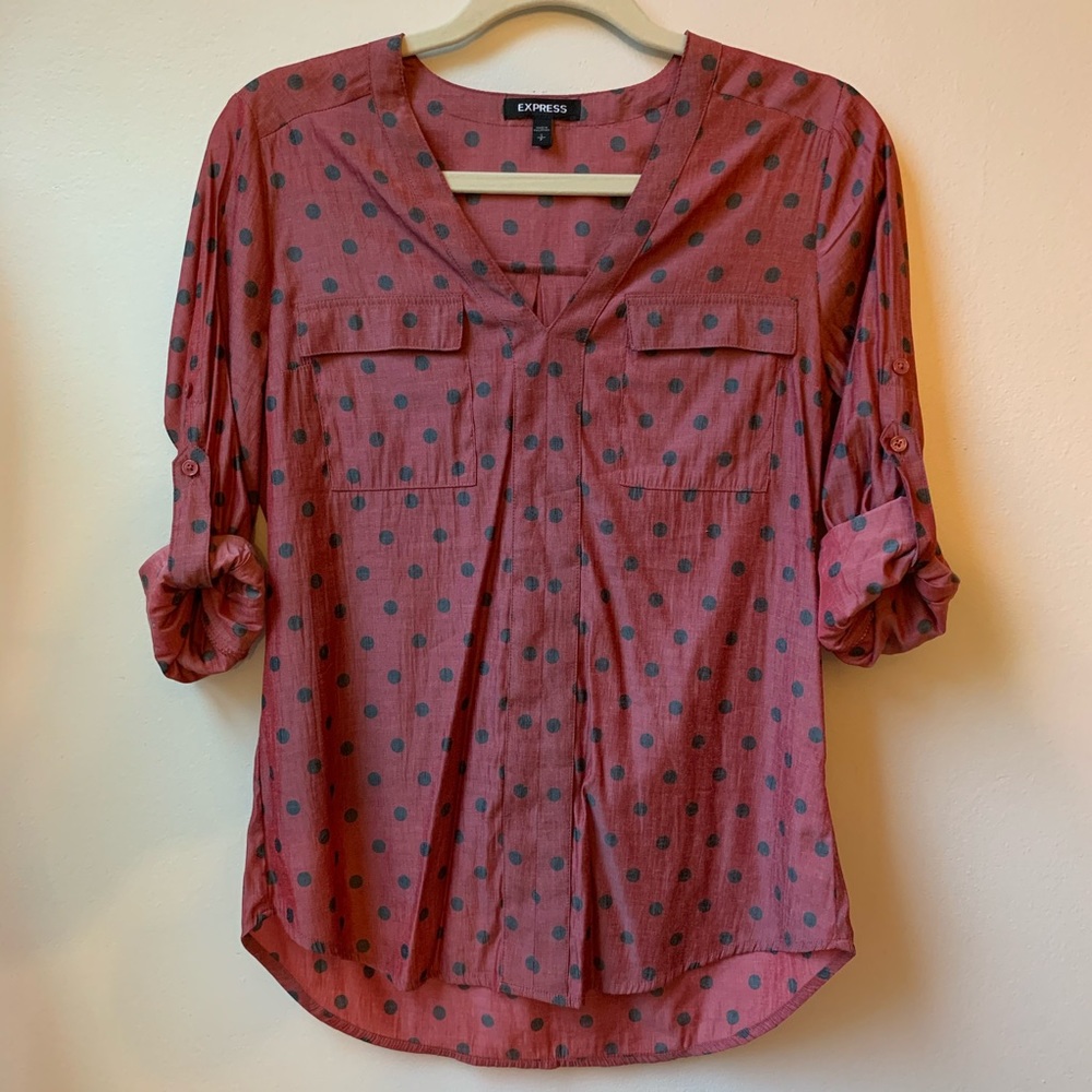 Express Ladybug Blouse Size Small